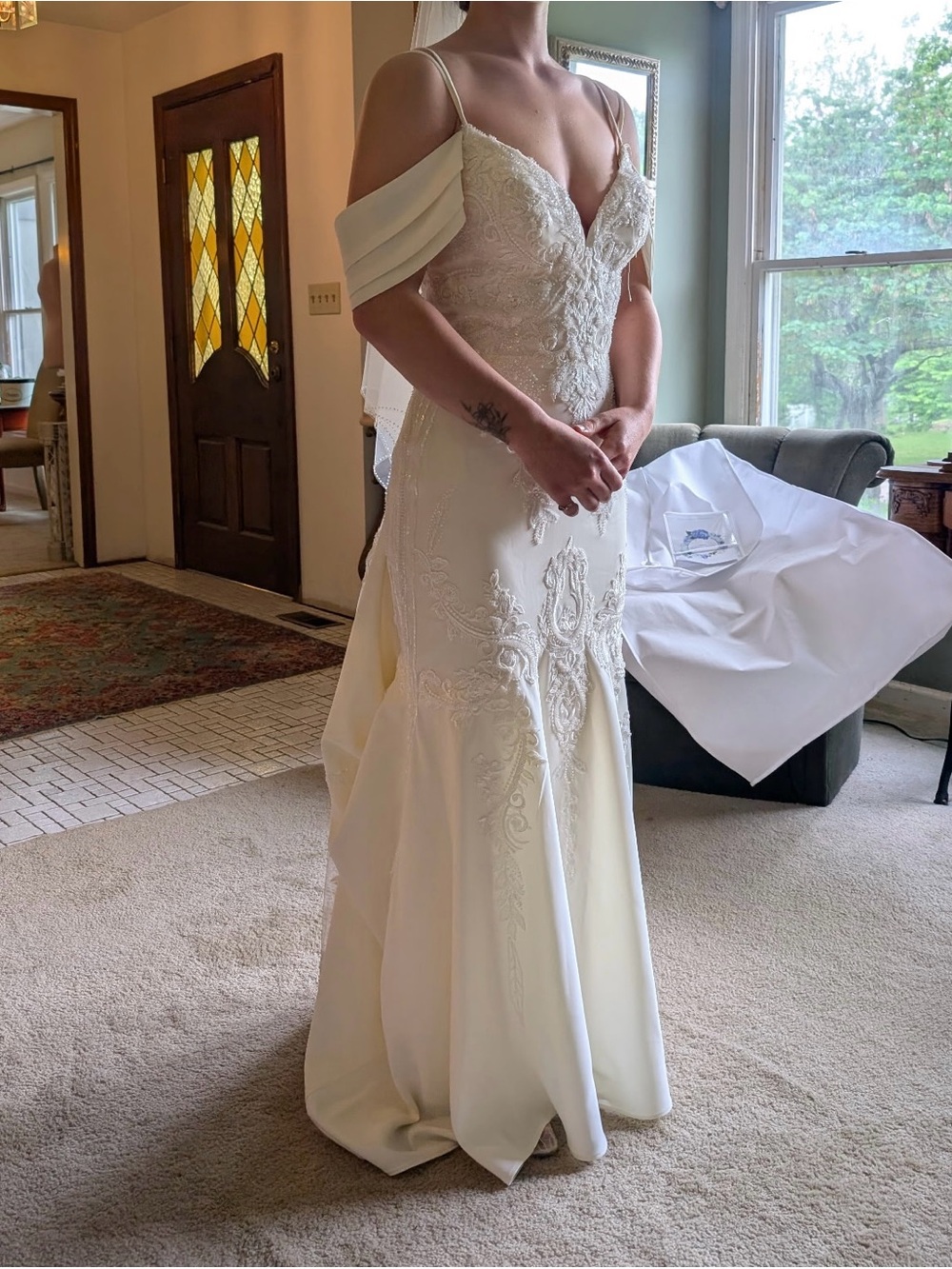 Off white Stella Couture Wedding dress